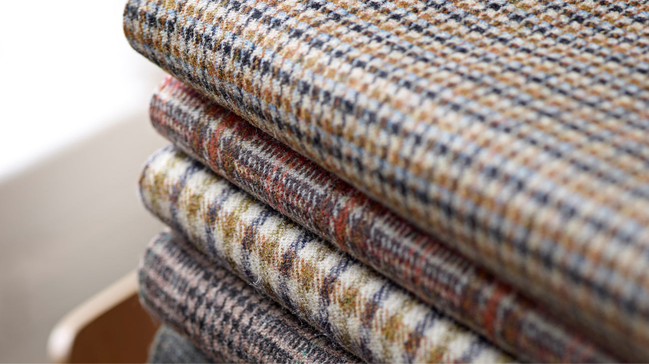 Fox Tweed cloth stack