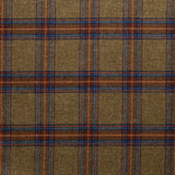 FD164 : Fox Rally Tweed Olive, Blue & Brown Check
