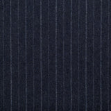 Gianni Chalk Stripe Torino Blue lambswool cloth by Fox Brothers