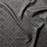 PL6 : Fox Lining Emerald Green Sitting Motif
