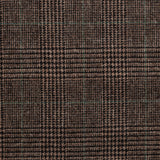 TD35 : Madgwick Brown Prince of Wales Check Tweed with Green Deco