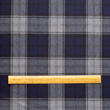 WF2-17 : Worsted Flannel Grey & Navy Check