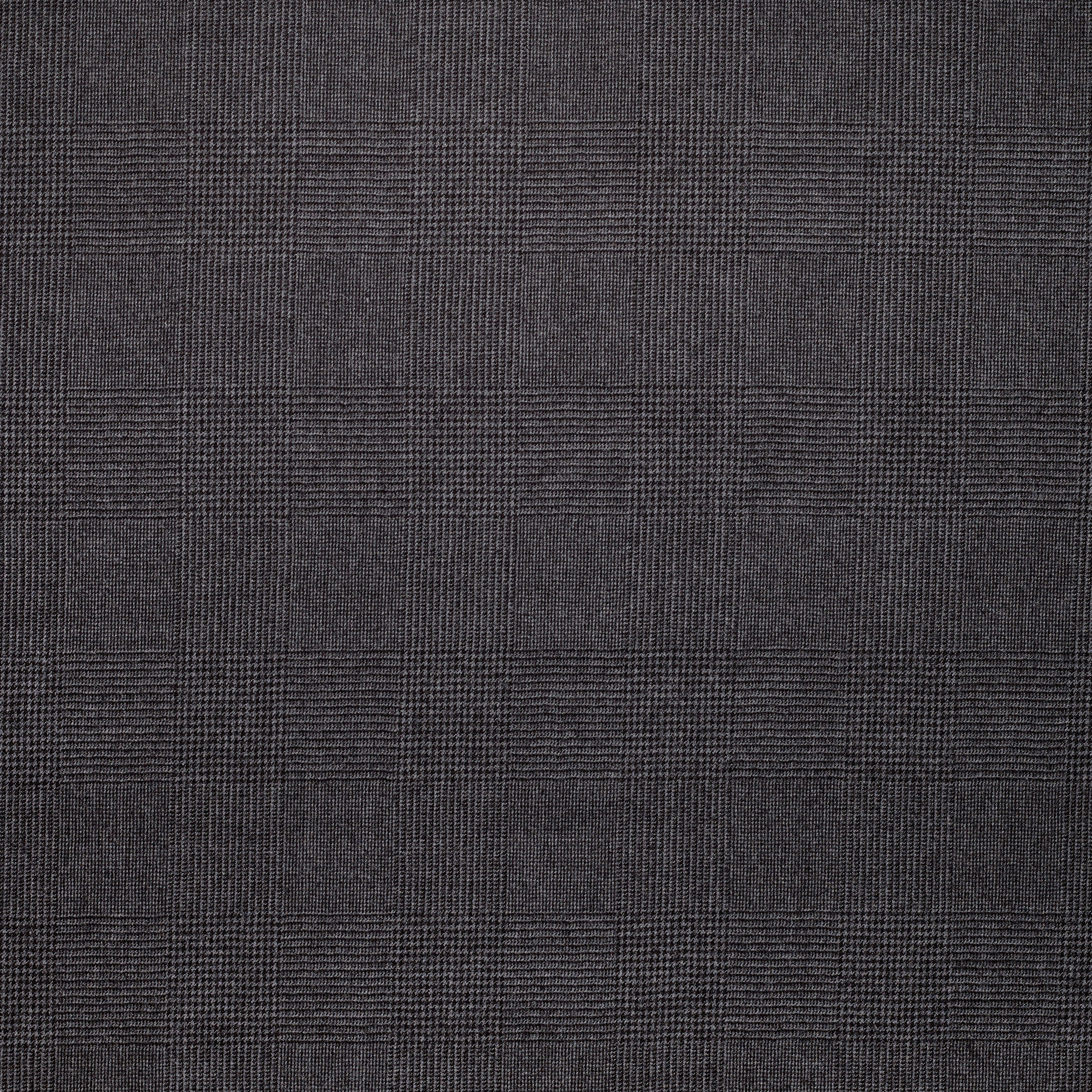 WF2-34 : Worsted Flannel Charcoal Glen Check