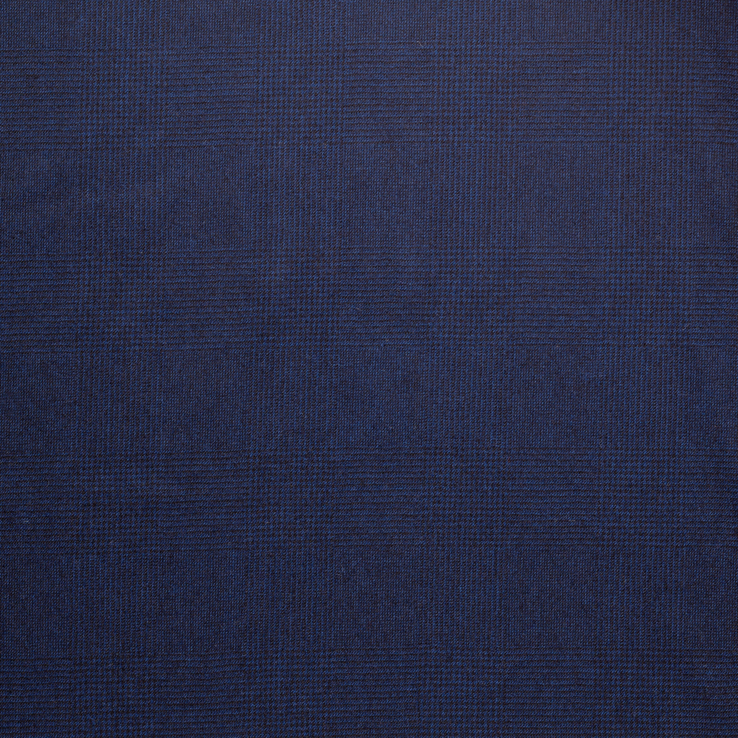 WF2-36 : Worsted Flannel Navy Glen Check