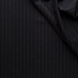 WF2-71 : Worsted Flannel Midnight Chalk Stripe