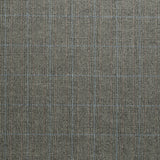 WF2-73 : Worsted Flannel Prince of Wales Check with Blue & Bordeaux Deco