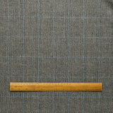 WF2-73 : Worsted Flannel Prince of Wales Check with Blue & Bordeaux Deco