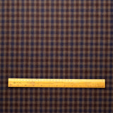 WF2-12 : Worsted Flannel Brown & Blue Check