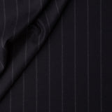 WF2-39 : Worsted Flannel Navy Wide Stripe