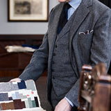 CL2-25 : Classic Flannel Prince of Wales Classic Grey