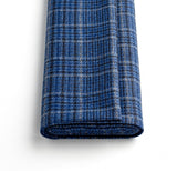 Blue Glen Check Jacketing Folded Over