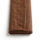 Brown Houndstooth Jacketing Folded Over