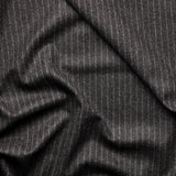 CL2-51 : Classic Flannel Narrow Chalk Stripe Charcoal