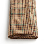 Camel Glen Check Jacketing Folded Over