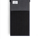 GF14 : Golden Fox Charcoal and Bright Sky Pinstripe