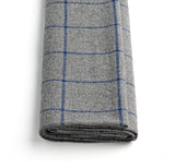 Mid-Grey Windowpane Jacketing Folded Over