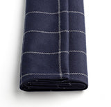 Navy Windowpane Jacketing Folded Over