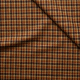 Ecru, Tree Sap Orange & Walnut Check