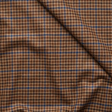 Almond, Tawny Brown & Azure Blue Houndstooth
