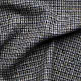 TD39 : Tonal Blue & Moss Green Houndstooth