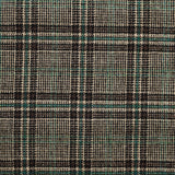 TD48 : Chocolate, Taupe and Emerald Check Tweed