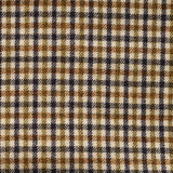 TD52 : Large Cream, Navy, Moss & Amber Gunclub Check Tweed