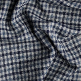 TD53 : Large Tonal Blue Gunclub Check Tweed