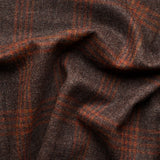 TD65 : Brown Tweed with Amber Windowpane Deco