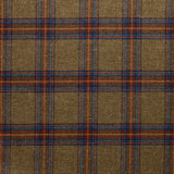 FD164 : Fox Rally Tweed Olive, Blue & Brown Check