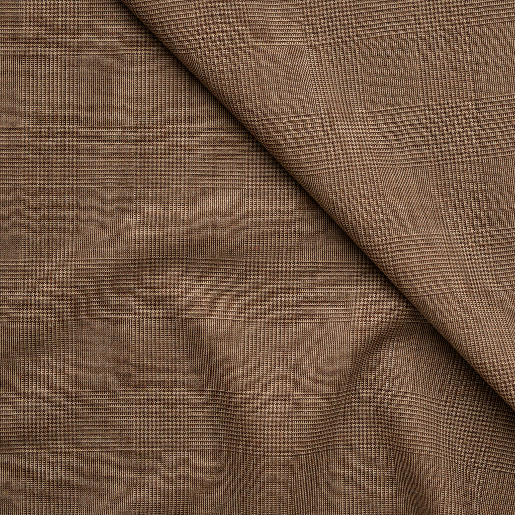 極美品・近年✨ドゥーズィエムクラス　Glen Check coat　リネン100 Glen Check Men's Balmacaan Coat | Men's Tailoring | Johnstons of Elgin