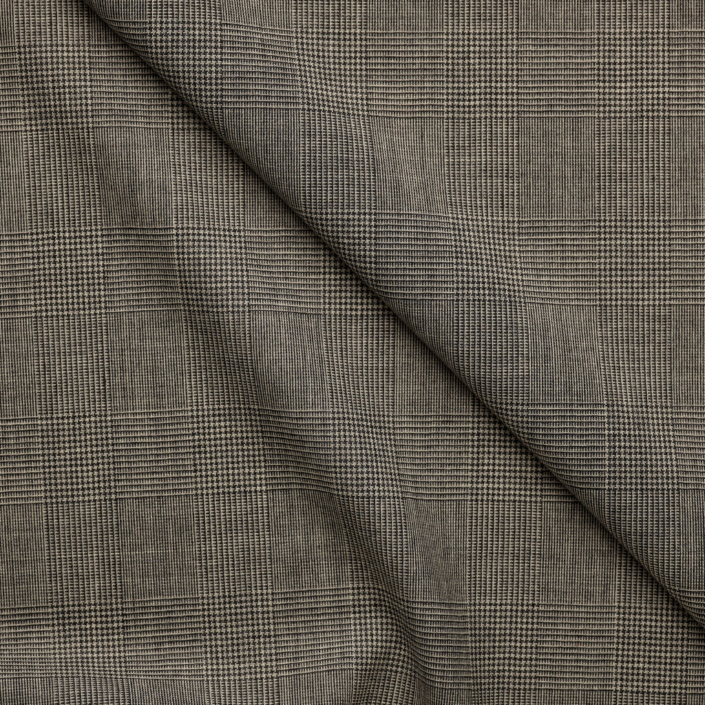 ARGUE BUFFY MUSE OVERALL グレンチェック FA2-29 : Grey Glen Check – Fox Brothers & Co Ltd