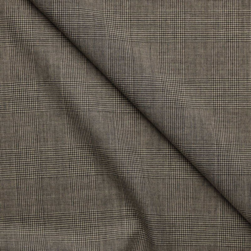 FA6 : Plain Weave Grey Classic Prince of Wales Check – Fox Brothers ...