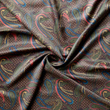 PL24 : Fox Lining Brown Paisley and Geometric