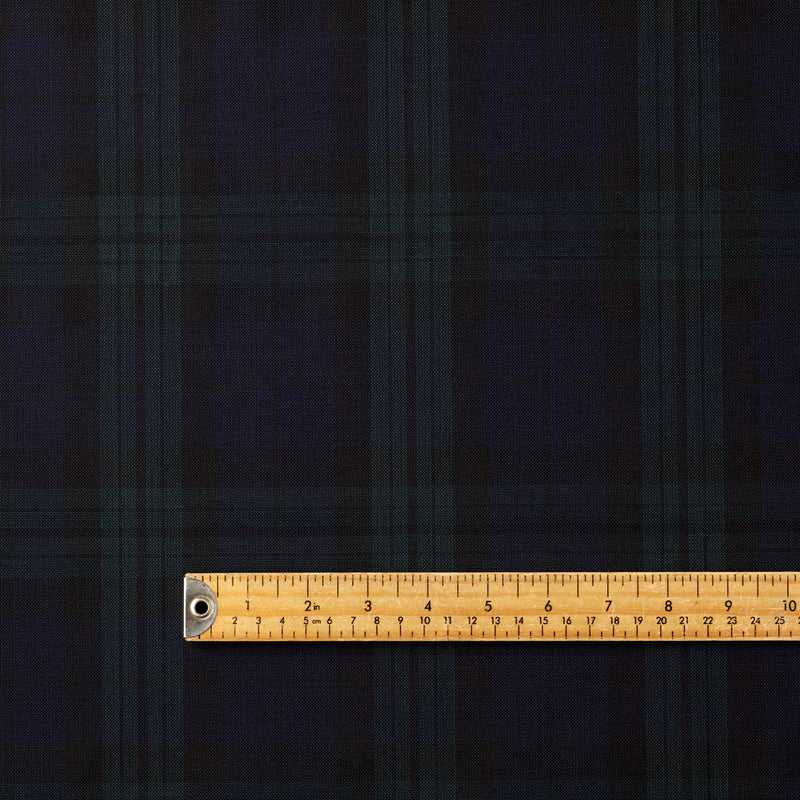 FA2-19 : Large Glen Check Navy, Bottle Green & Black