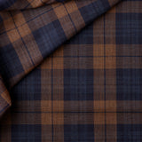 FA2-18 : Large Glen Check Walnut, Navy & Indigo