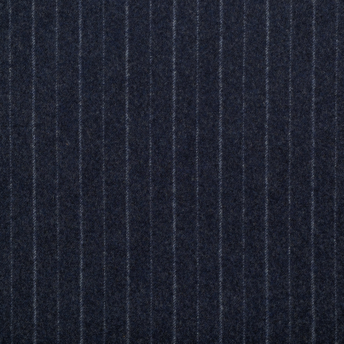 Gianni Chalk Stripe Torino Blue lambswool cloth by Fox Brothers