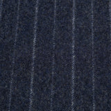 Gianni Chalk Stripe Torino Blue lambswool cloth by Fox Brothers