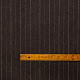 Gianni Chalk Stripe Club Room Brown lambswool cloth by Fox Brothers