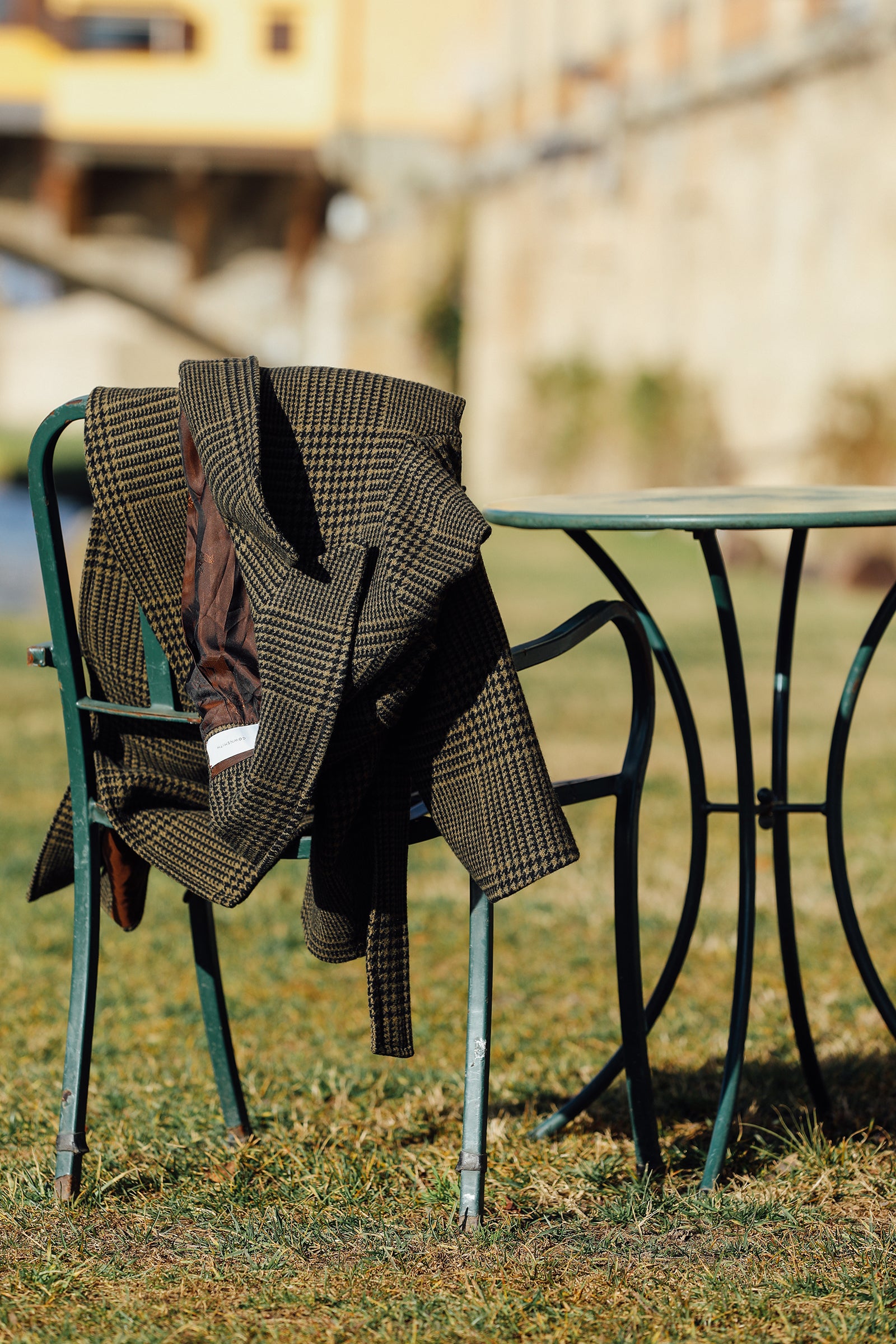極美品・近年✨ドゥーズィエムクラス　Glen Check coat　リネン100 FD175 : The Arno Glen Check Overcoating – Fox Brothers & Co Ltd