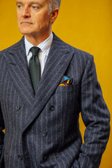FD189 : Silver Screen Double Chalk Stripe