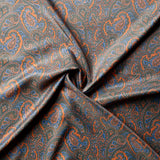 PL17 : Fox Lining Green and Orange Paisley