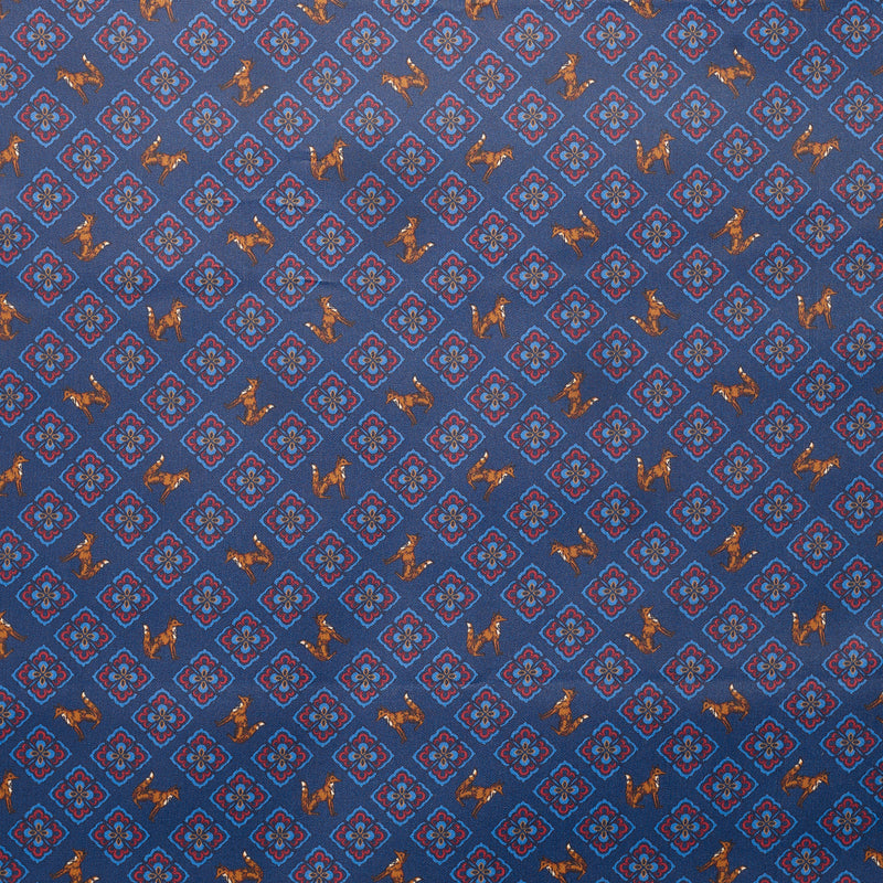 PL2 : Fox Lining Blue Sitting Motif