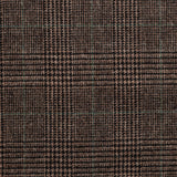 TD35 : Brown Prince of Wales Check Tweed with Green Deco