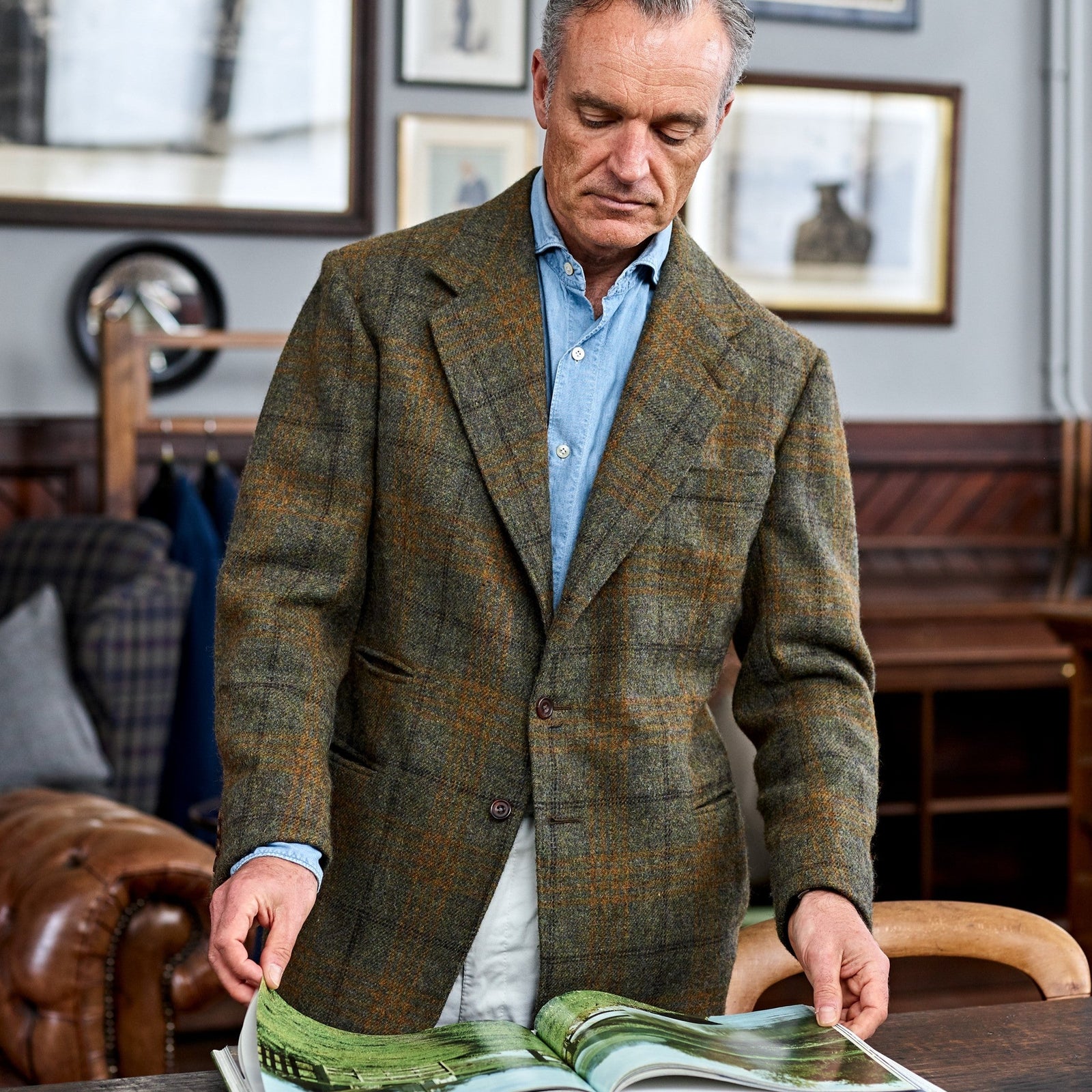 Gilet en tweed à chevrons vert – Gilet de luxe pour femme | Tweed irlandais – Celtic Tweed Gilet en tweed à chevrons vert – Gilet de luxe pour femme | Tweed irlandais – Celtic Tweed