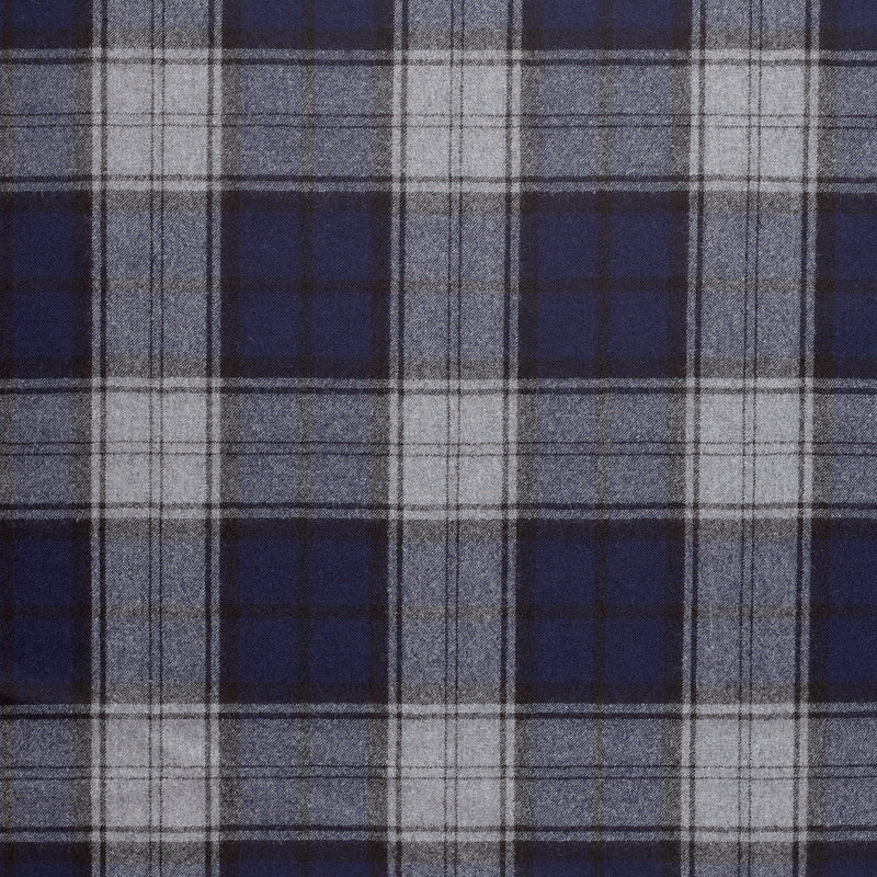 WF2-17 : Worsted Flannel Grey & Navy Check
