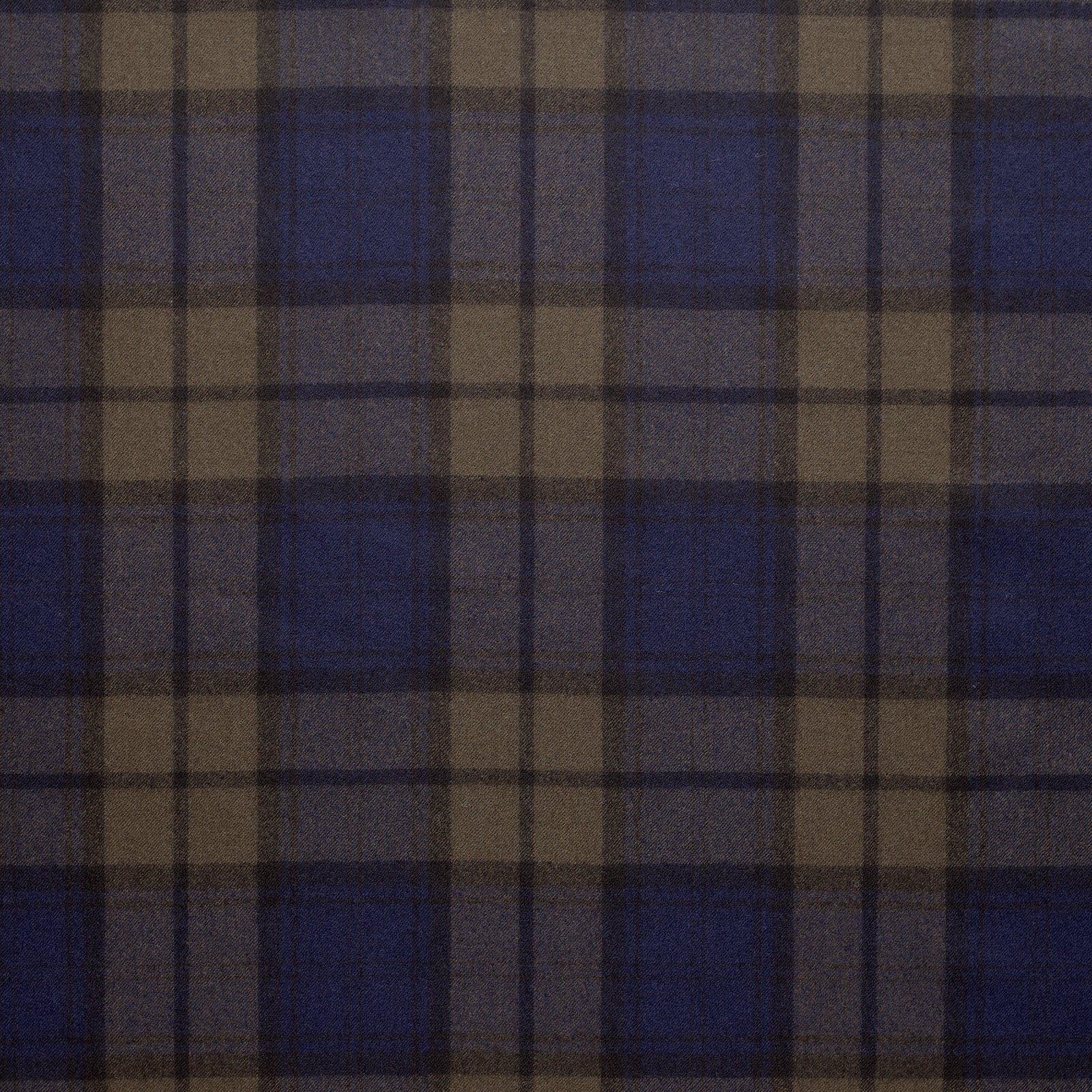 WF2-19 : Worsted Flannel Green & Royal Blue Check – Fox Brothers