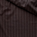 WF2-25 : Worsted Flannel Brown Shadow Stripe