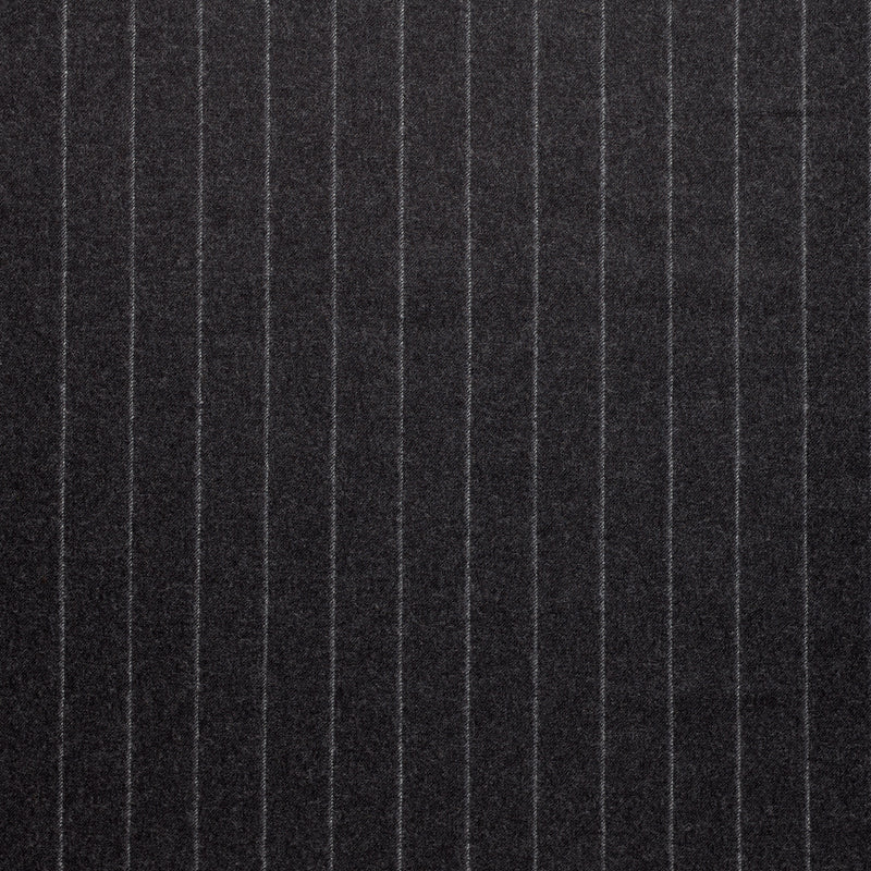 WF2-26 : Worsted Flannel Charcoal Shadow Stripe