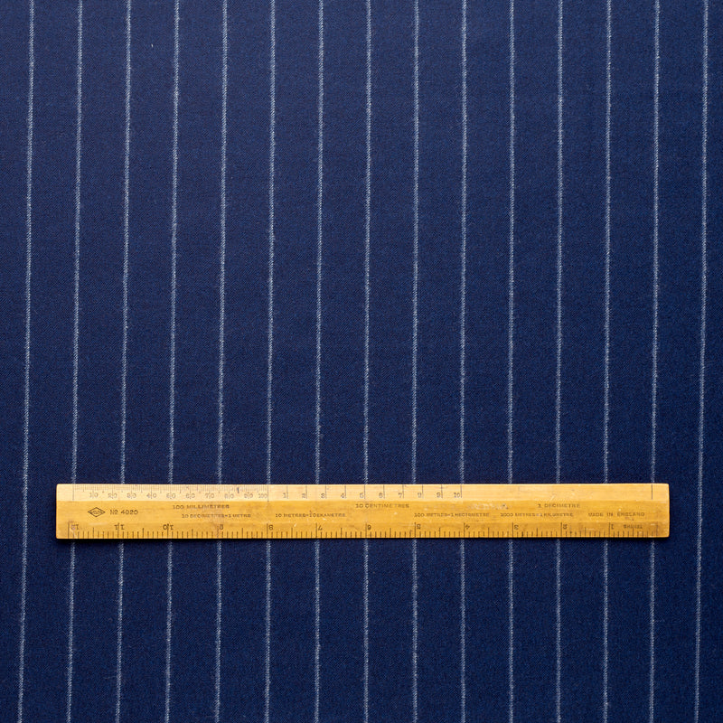 WF2-27 : Worsted Flannel Blue Shadow Stripe