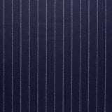 WF2-28 : Worsted Flannel Navy Shadow Stripe